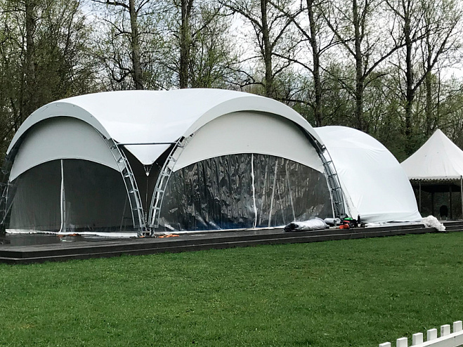 Арочный шатёр 8х8