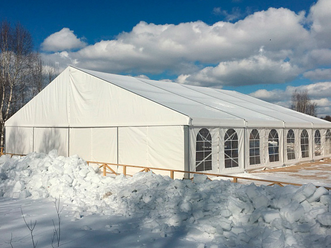 Двускатный шатер 20х20