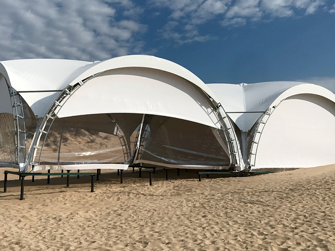 Арочный шатёр 8х8