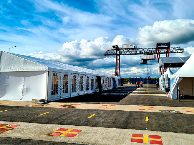 Двускатный шатер 10х40