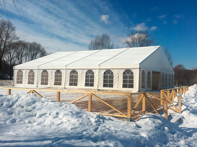 Двускатный шатер 20х20