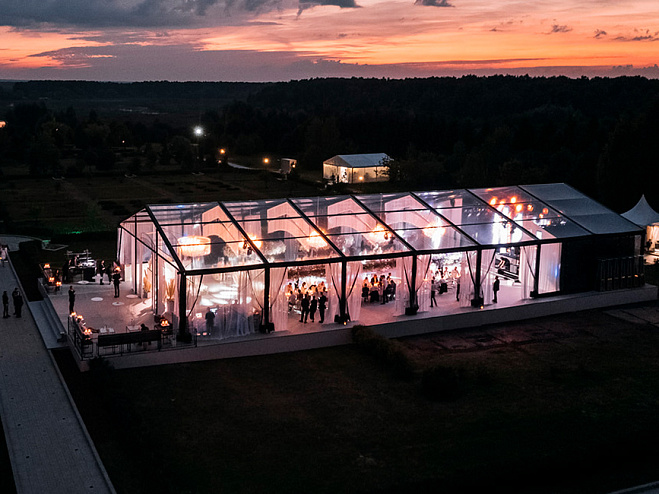 Двускатный шатер 15х40