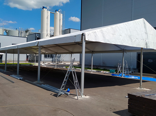 Двускатный шатер 10х30