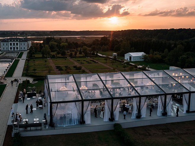 Двускатный шатер 15х40