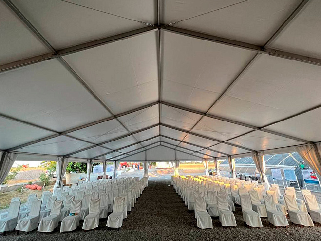 Двускатный шатер 15х30