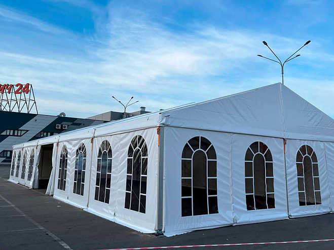 Двускатный шатер 10х25