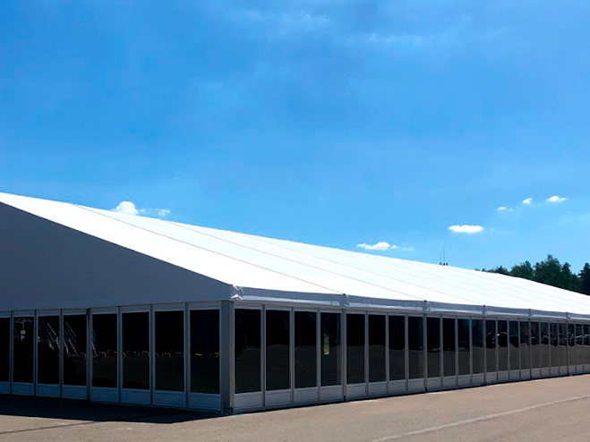 Двускатный шатер 20х50