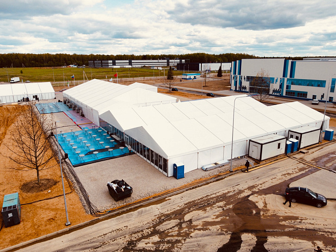 Двускатный шатер 15х40